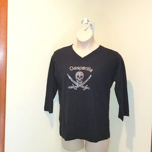 GASPARILLA TEE WITH 3/4 LENGTH SLEEVES